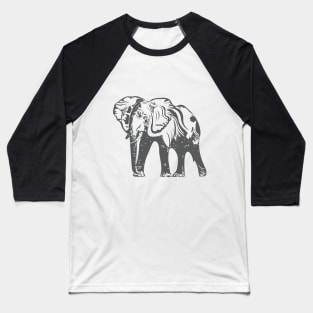 illustration elephant Baseball T-Shirt